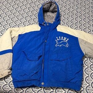 Detroit lions vintage puffer